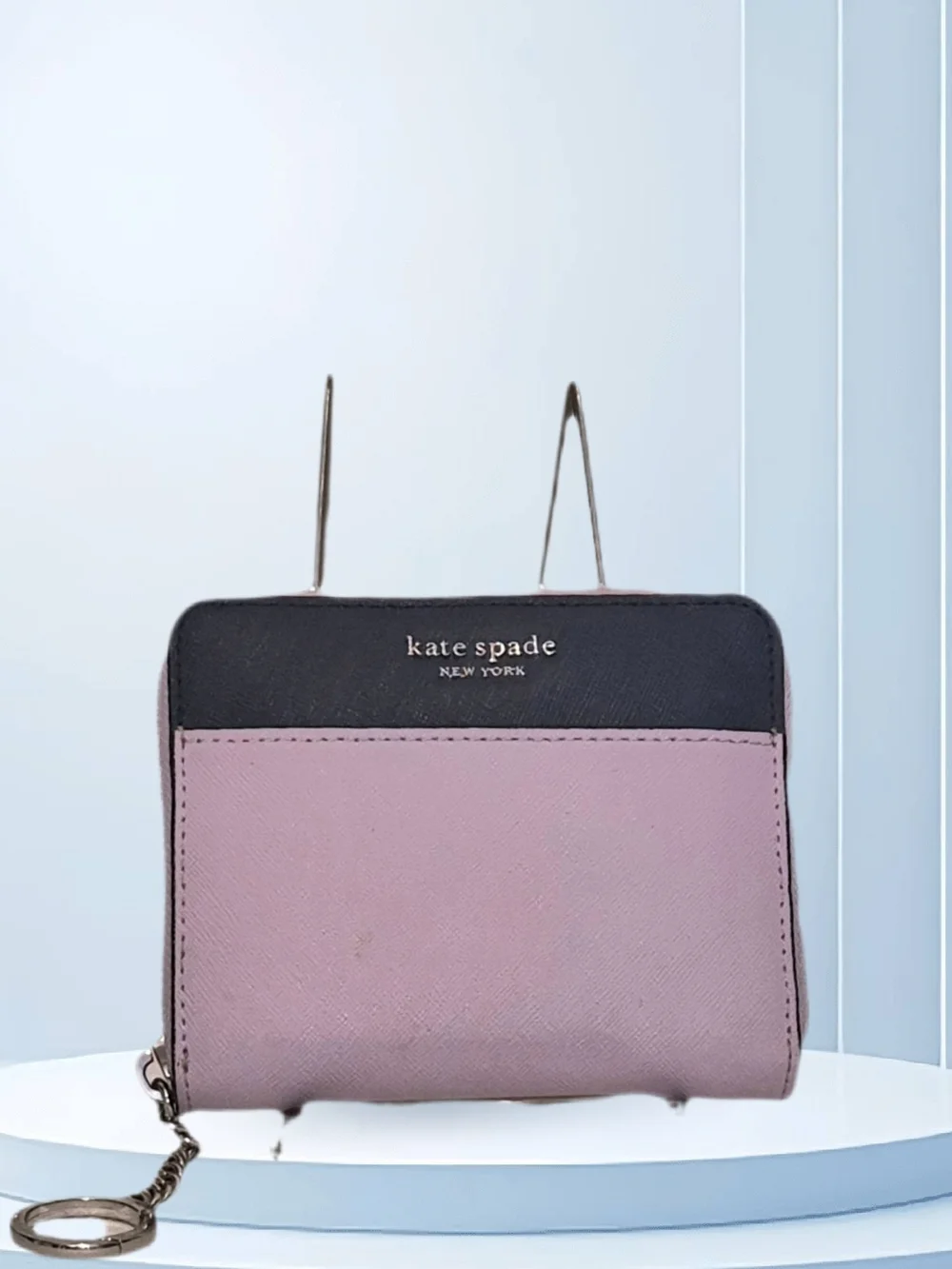 kate spade Two-Tone Pink and Black Zip Wallet